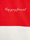 EMBROIDERED THREE-TONE POLO SHIRT