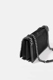 EMBOSSED CHAIN-TRIMMED BAG